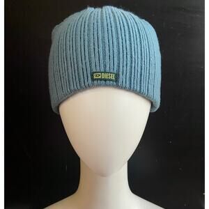 DIESEL Blue Knit Skull Cap Beanie sz OS